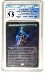V1262: 2020: Sword of Fire and ICE: Borderless: Foil: Double Masters: CGC 9.5: GEM MINT: 4094974019
